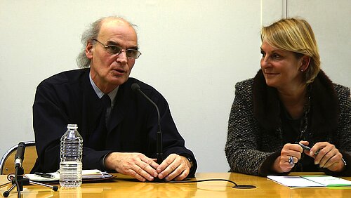 Françoise Gri, Yves Clot et Jean-François Naton à l'Uodcn