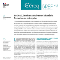 En 2020, la crise sanitaire met à l’arrêt la formation en entreprise