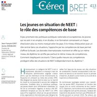 Les jeunes en situation de NEET : le rôle des compétences de base