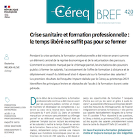 Crise sanitaire et formation professionnelle : le temps libéré ne suffit pas pour se former