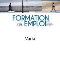 Revue Formation Emploi n° 152