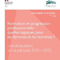 Formation et progression professionnelle : quelles logiques pour les femmes et les hommes ?