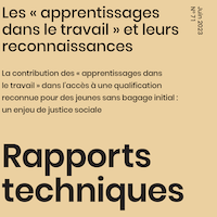 Les « apprentissages dans le travail » et leurs reconnaissances