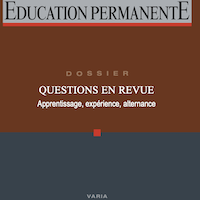 Questions en revue : apprentissage, expérience, alternance